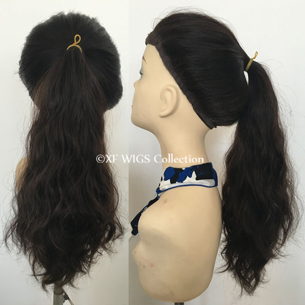 2016 New Design Top quality Unprocessed Virgin hair Pony Fall Wig 