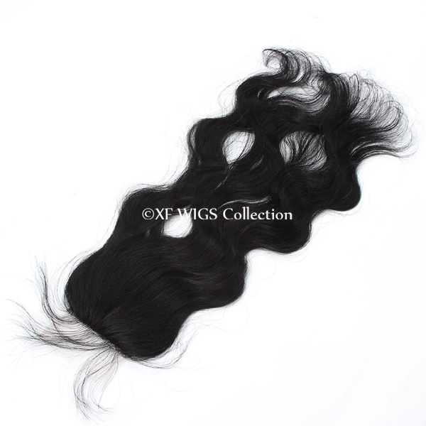 4*4 Free Part Virgin Brazilian Human Hair 6A Lace Closures