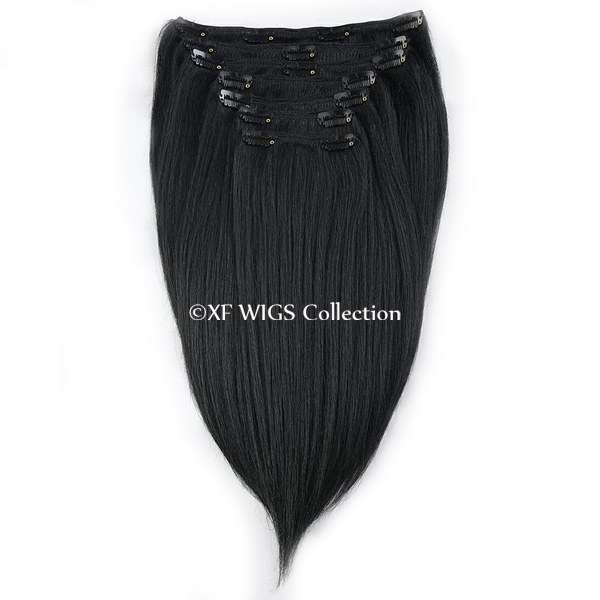 Wholesale factory price clip in hair extensions 