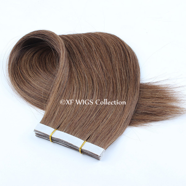 No short hair Double Drawn brazilian Human Hair Tape Hair Extensions