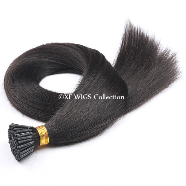 8A Grade thick ends virgin human hair I tip hair extensions