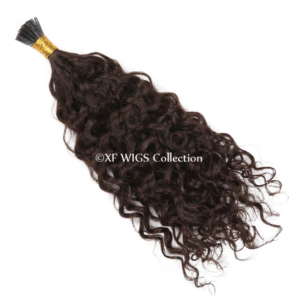 Highest quality water wave 100% virgin i tip hair extensions 