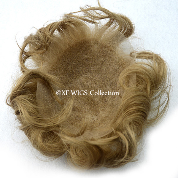 100% human hair toupee for men size 6x8