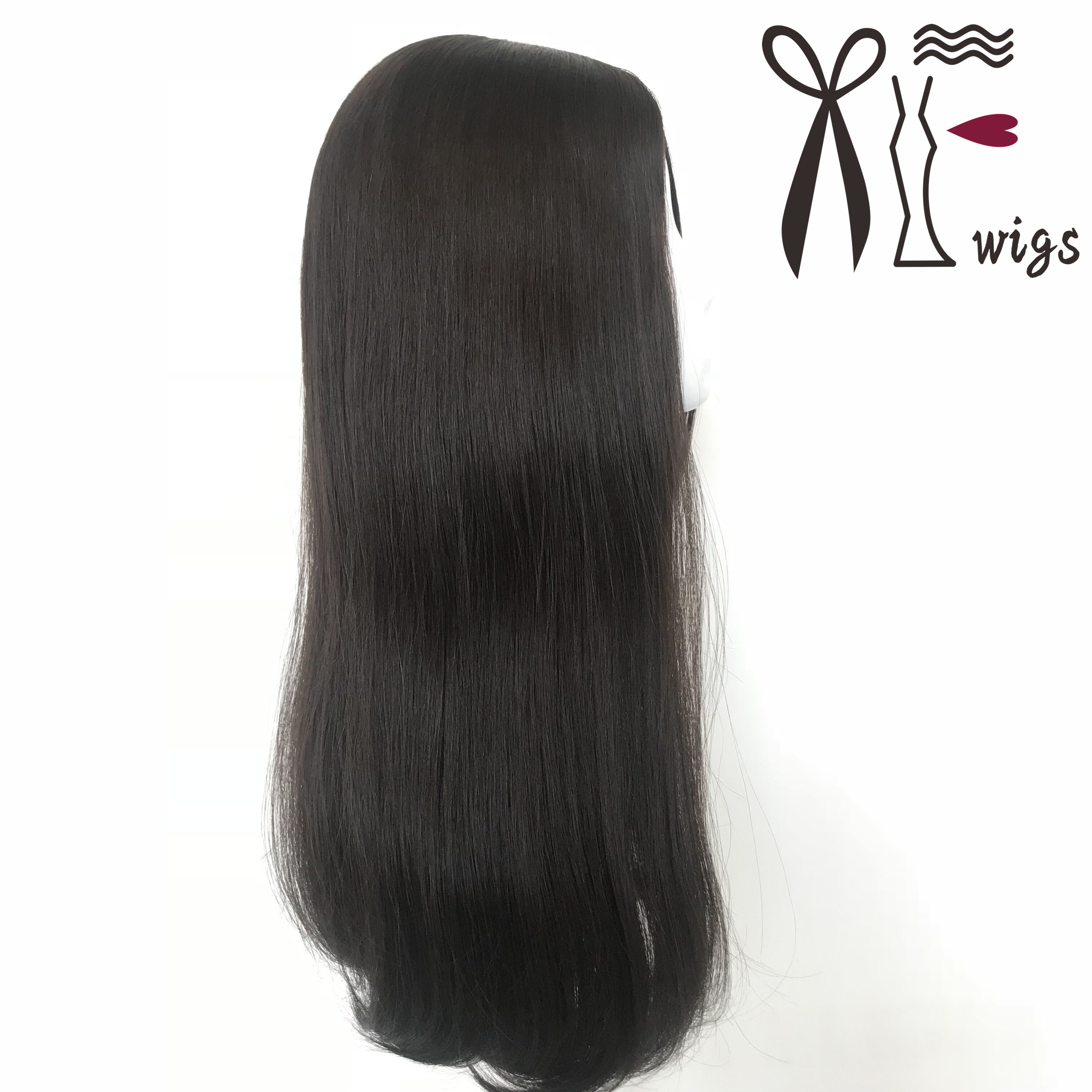 25inch Tidy Bottom Brazilian Long Straight Hair Jewish Wig Kosher Wig