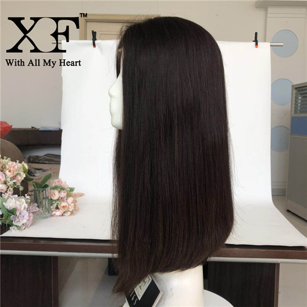 19 inches jewish wig lace top European human hair 