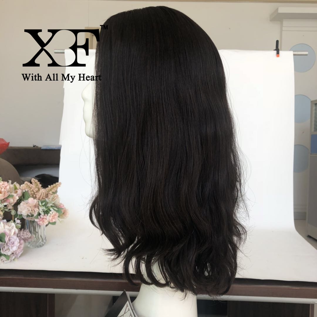 Natural color Factory wholesale remy hair  Skin Top   