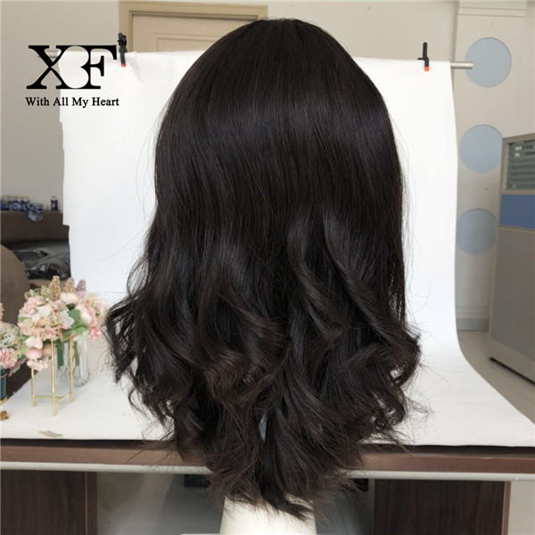 Jewish wig Unprocessed Europaean human hair  Skin Top   