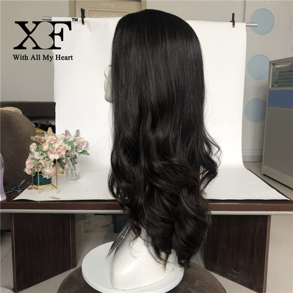 2020 most popular large stock virgin human hair bandfall wig