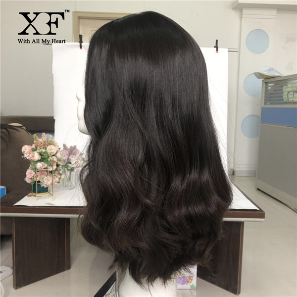 Natural color 4''*4'' skin top unprocessed Brazilian hair for jewish woman