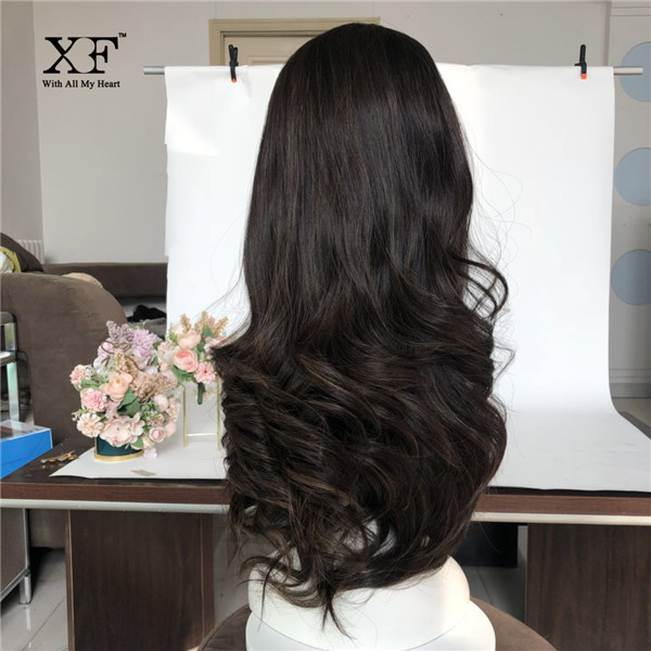 New fashion style unprocessed  virgin human hair bandfall wig