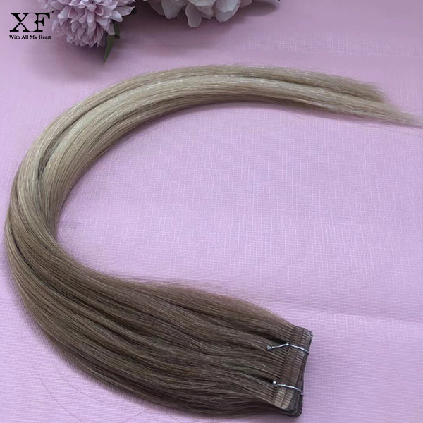 Stunning ombre 18 inches Straight 100% human hair Tape Hair Extensions 