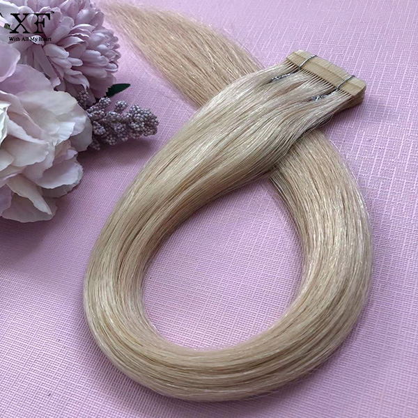 Hot sale Straight 100% human hair Tape Hair Extensions