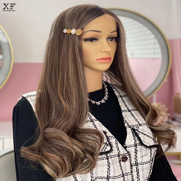 Gorgeous long hair Swiss lace European hair lace top wigs