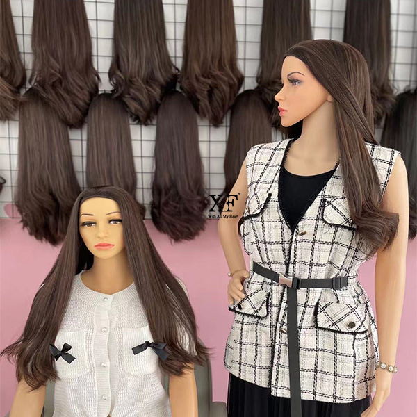 Wholesale Gorgeous Long Human Hair Band Fall Wigs