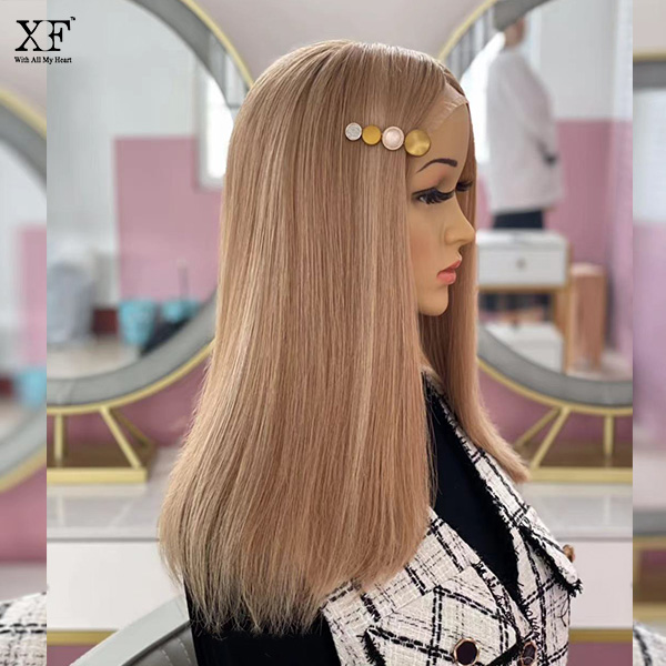 Top Quality Mono Top Brazilian Human Hair Blonde Color Full Handmade Medical Wigs