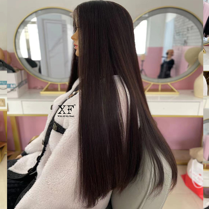 Long Hair 100% unprocessed virgin hair lace top wigs kosher wigs