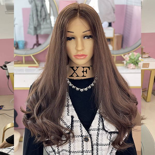 Light color Swiss lace high quality 100% unprocessed virgin hair  lace top wigs kosher wigs - 副本